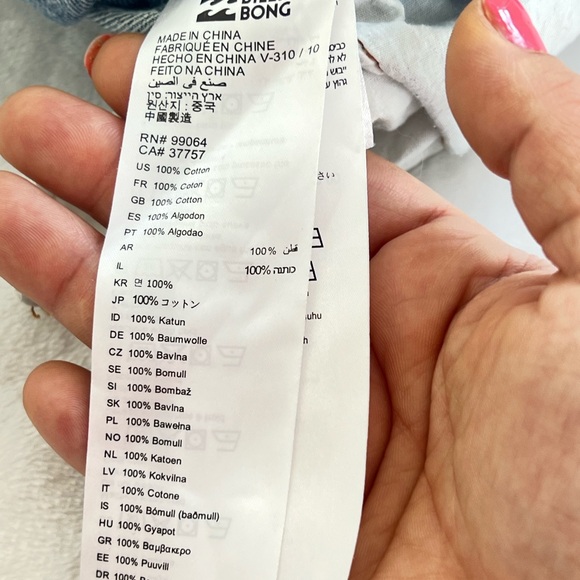 BILLABONG All Over High Waisted Vintage Overall denim size 28 - Picture 9 of 16